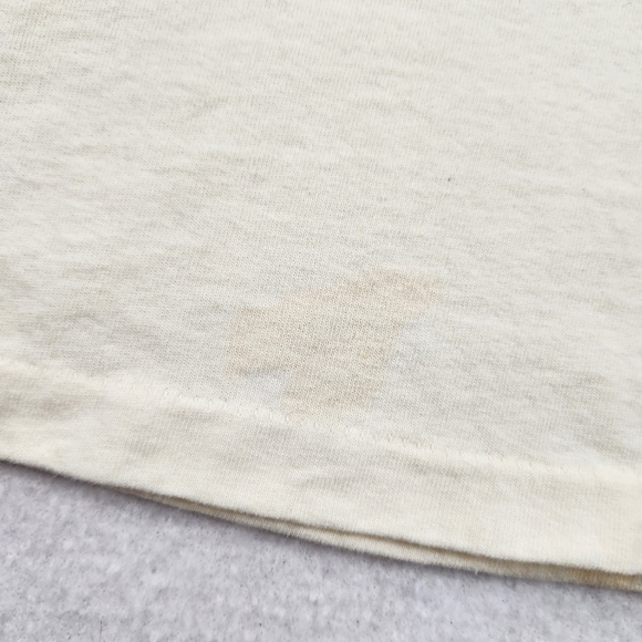 VTG Single Stitch Anvil USA Size 2X Light Yellow Sewing Graphic Shirt - Picture 11 of 11